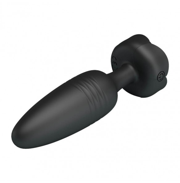 Pretty Love - Tarion RGB Light Thrusting Vibrating Anal Plug (Chargeable - Black)